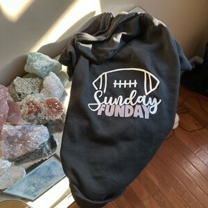 Heart to Tail Sunday Funday Dog Hoodie - Black NWOT